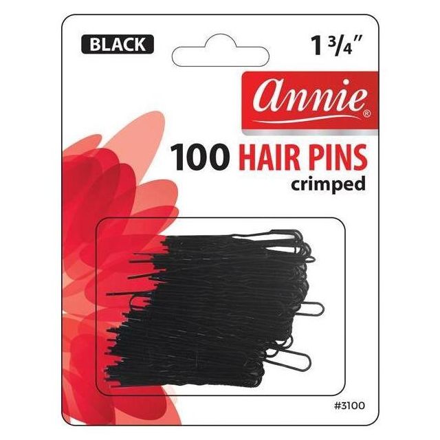 Invisible Hair Pins Black 100 pcs / 45mm