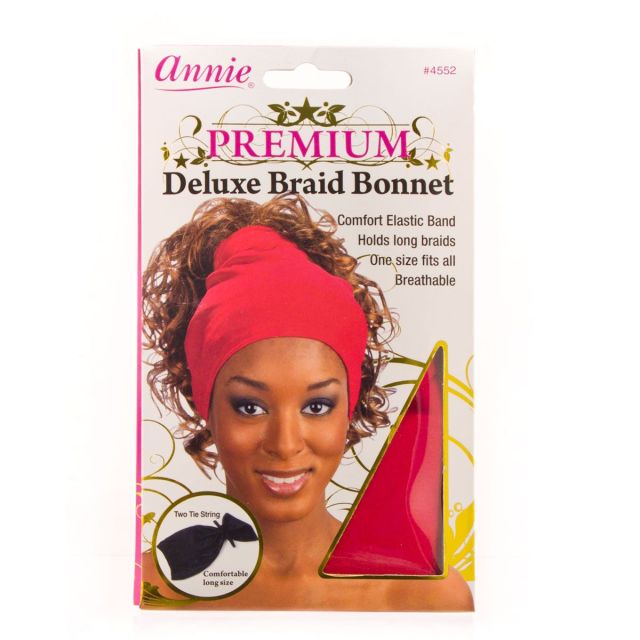 Deluxe Braid Bonnet Red