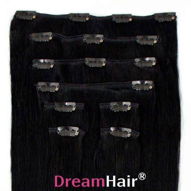 Clip-In Hair Extension 40cm / 100g Color 1#