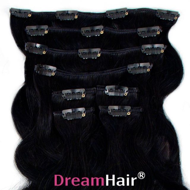 Clip-In Hair Extension Curly 60cm / 110g Color 60cm 1#