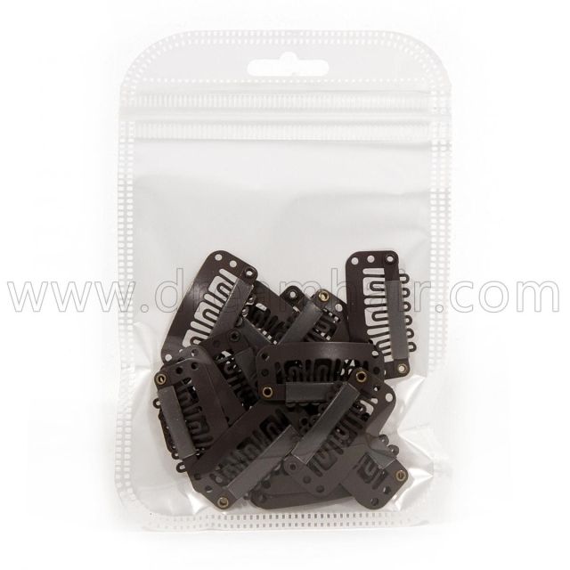 Clips Middle Size Brown 20 pcs
