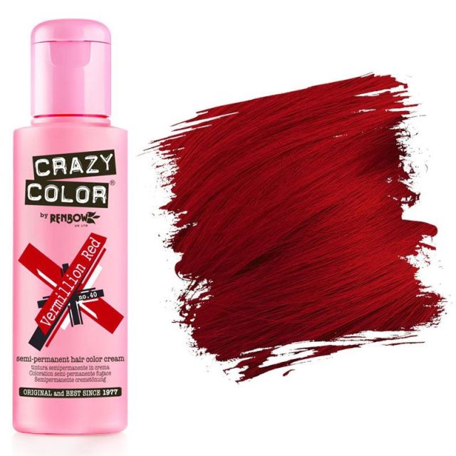 Crazy Color Vermillion Red #40