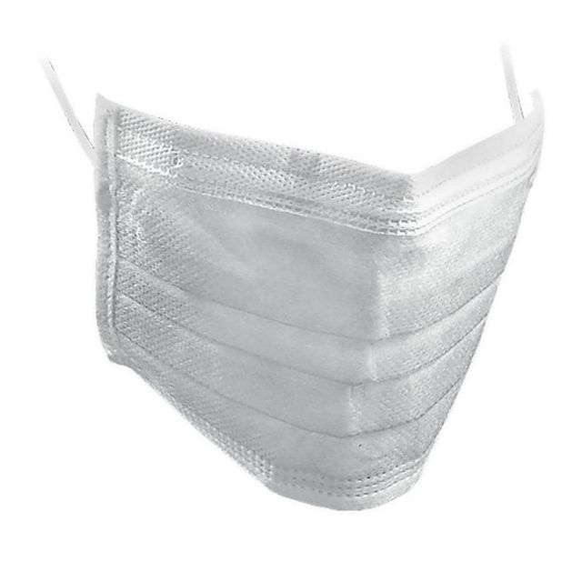 Face Mask 3-layer white 10 pcs