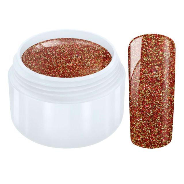 Glitter Color Gel Red Gold