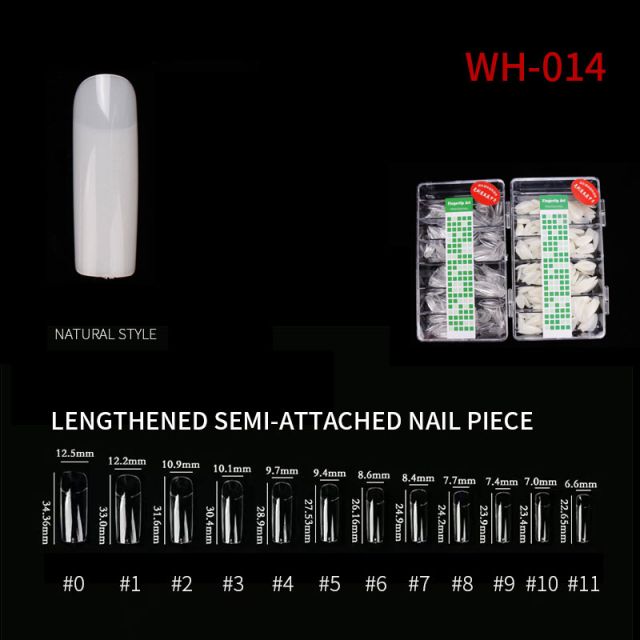 Nail Tip Long WH14 Natural 500 pcs