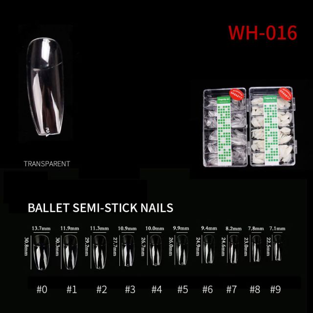 Nail Tip Ballet WH16 Clear 500 pcs