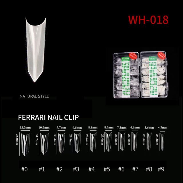 Nail Tip Ferrari WH18 Natural 500 pcs