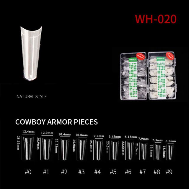 Nail Tip Cowboy WH20 Natural 500 pcs