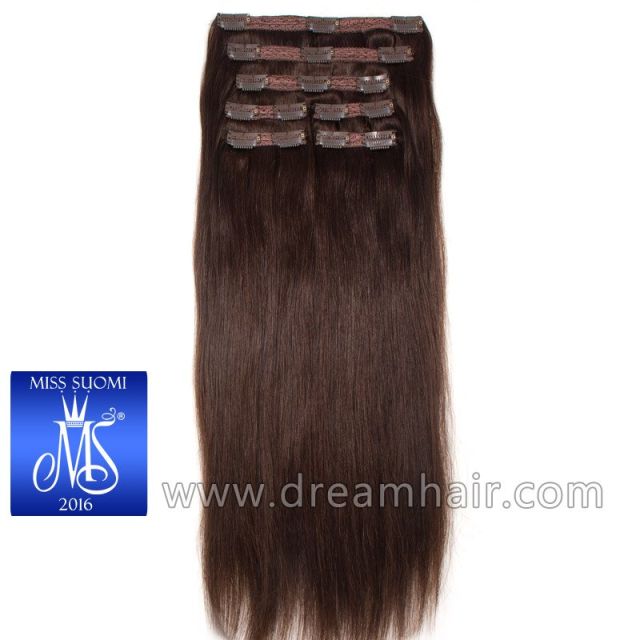 Luxury Clip-In Hair Extension Miss Finland Edition 50cm / 200g 2#