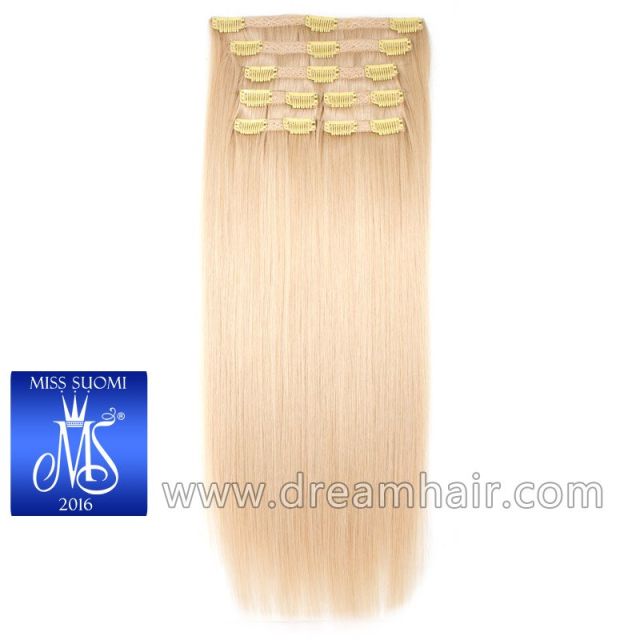 Luxury Clip-In Hair Extension Miss Finland Edition 50cm / 200g 60#