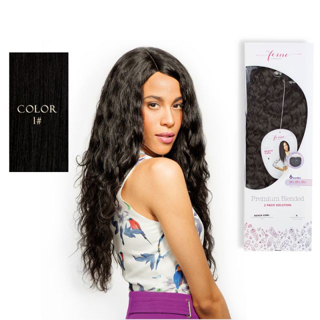 Premium Blended French Body Weave & Closure 1#