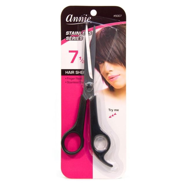 Annie Hair Cutting Scissors 7.5" Black