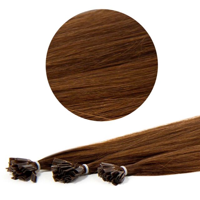 Nail Tip Hair Extension 70cm / 25pcs / 25g / 4#