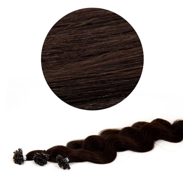 Nail Tip Hair Extension B-Wave 50cm 1B#