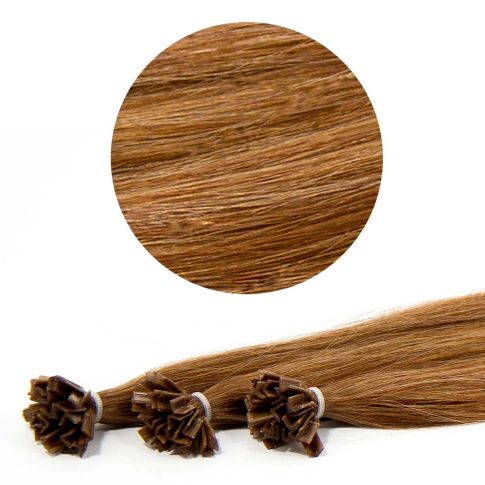 Nail Tip Hair Extension 50cm 25kpl 8#