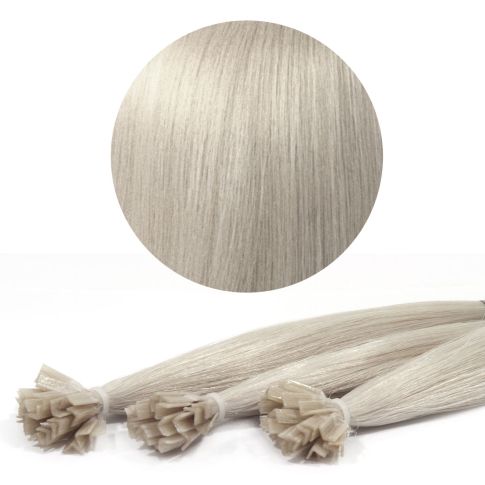 Nail Tip Hair Extension 30cm 25kpl Grey#