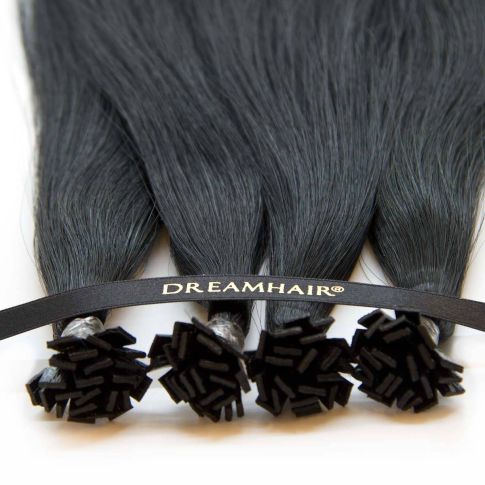DreamHair Slavic Nail Tip Hair 25kpl / 25g / 45cm / 1B#