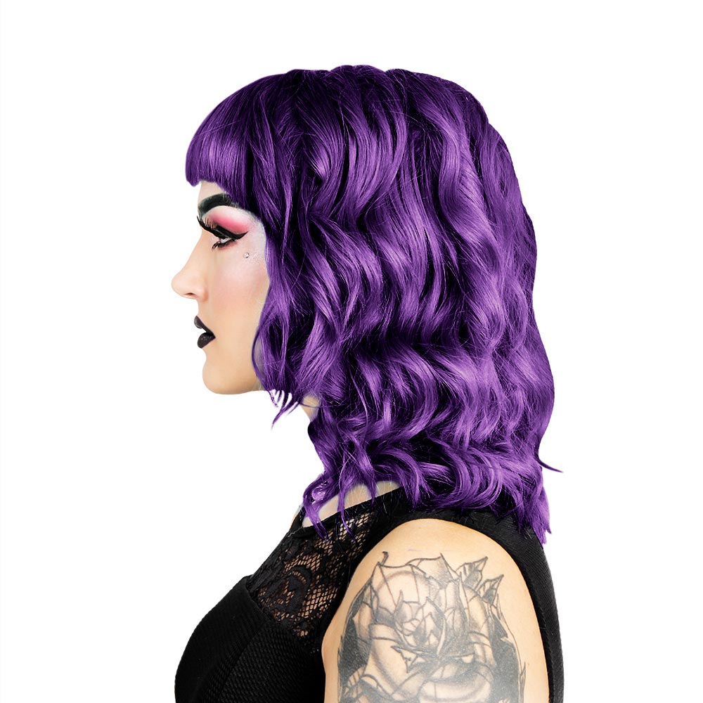 ドイツ製Hermannヘルマンポエジーベア No.008/E モヘア約40cm Hermans Amazing Vegan Hair Dye Patsy Purple