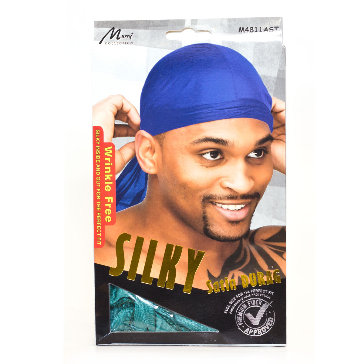 Silky satin Durag- Green Silky satin Durag- Green