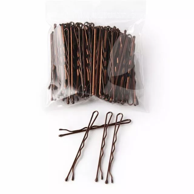 Bobby Pins 50mm 50 pcs Brown