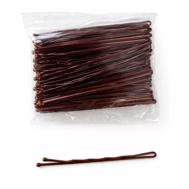 Bobby Pins 60mm 50 pcs Brown