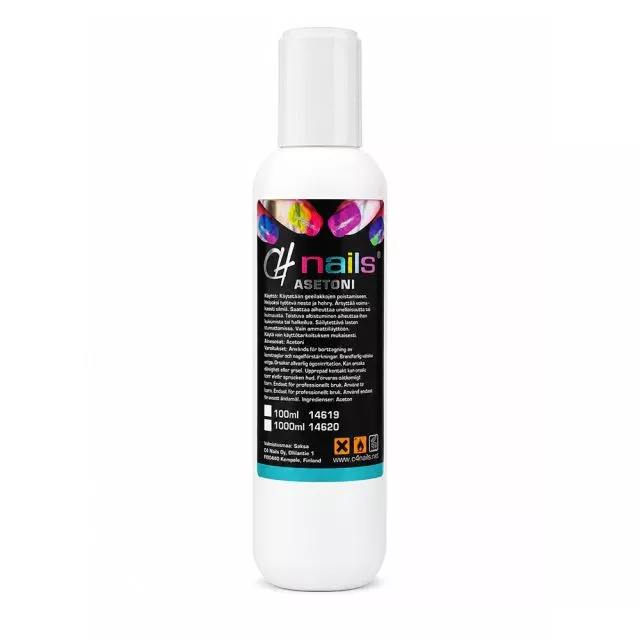 Acetone for Gel Polish Removal and Nail Preparation 100ml
