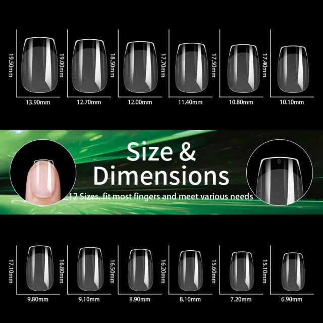 Soft Gel Tips 8# 240 kpl