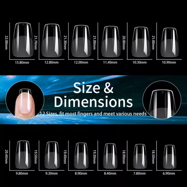 Soft Gel Tips 9# 240 kpl