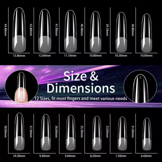 Soft Gel Tips 14# 240 kpl