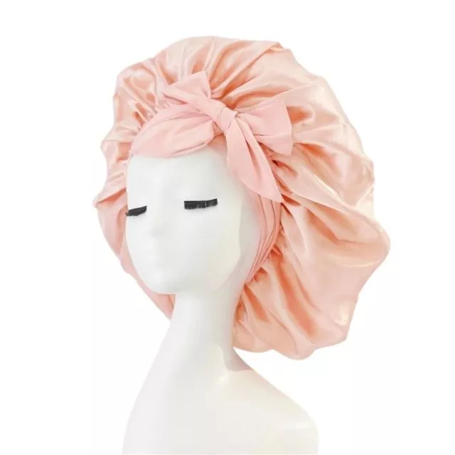 Satin Hair Bonnet Sleeping Apricot