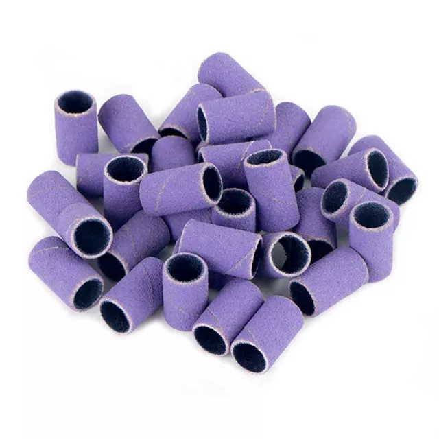 Cutter covers caps 240-grit, 6.3mm, Purple, 100 pieces
