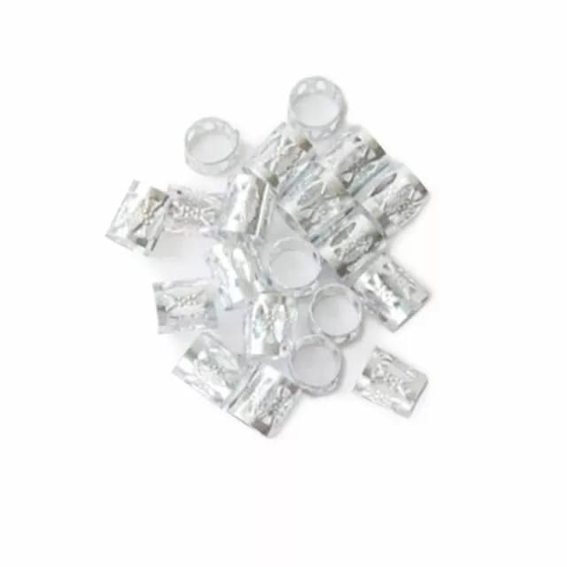 Hair Jewellery Silver 100 pcs