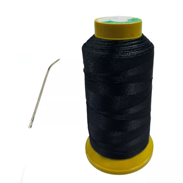 Hair Extension Thread Black Thin