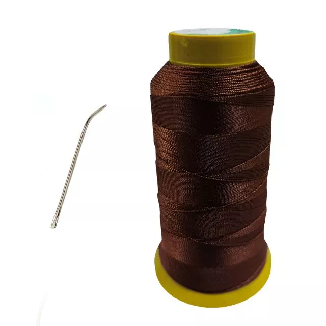Hair Extension Thread Brown Thin