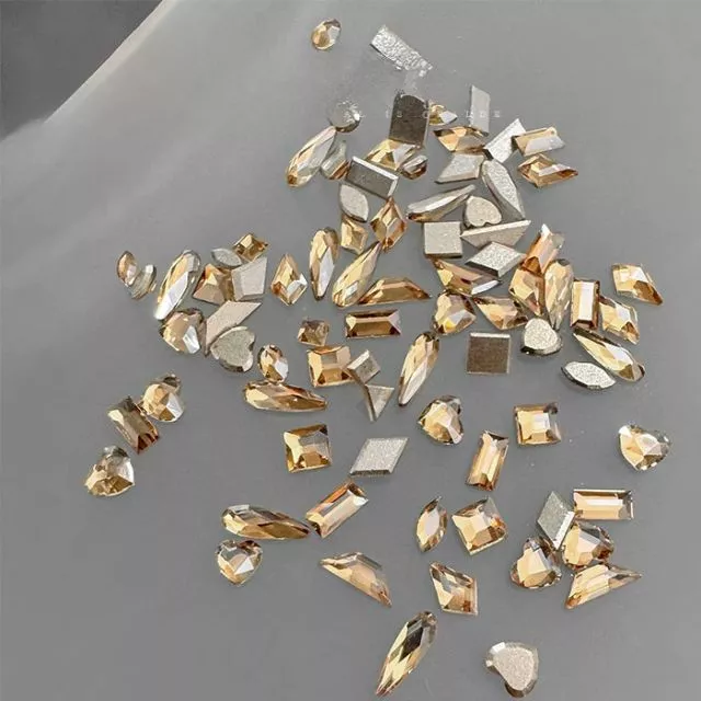 Huazi Cut Nailart Diamonds Champagne 50 pcs
