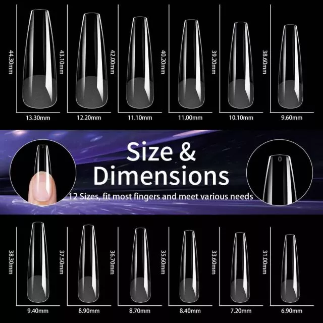 Soft Gel Tips 06# 240 kpl