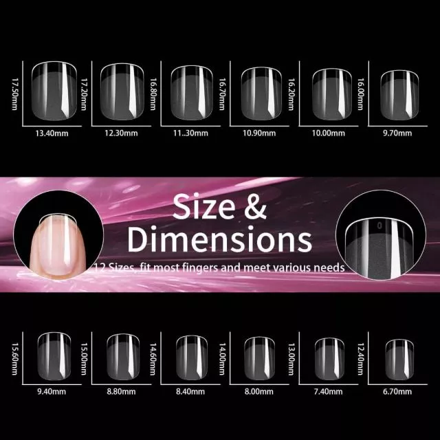 Soft Gel Tips 03# 240 kpl