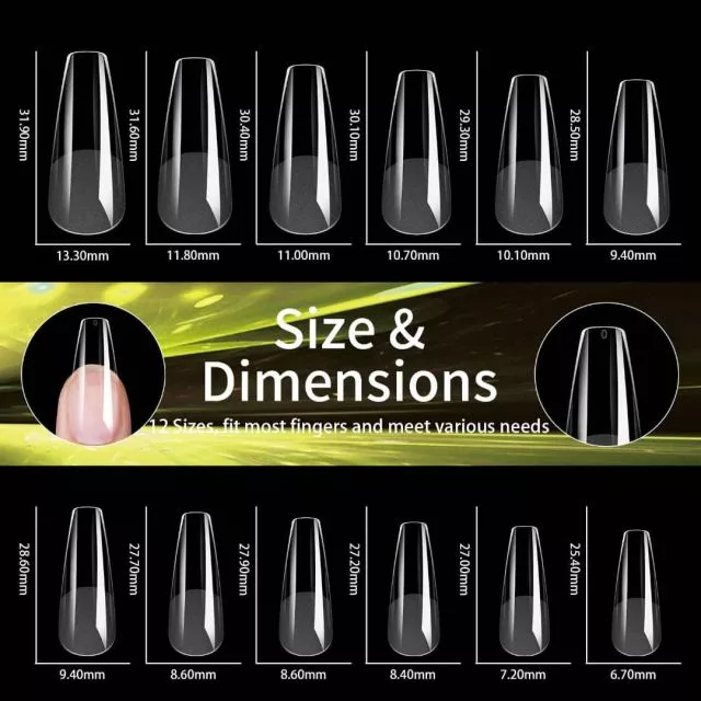 Soft Gel Tips 04# 240 kpl