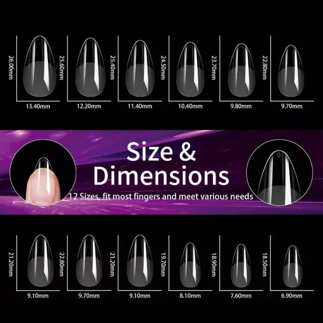 Soft Gel Tips 01# 240 kpl