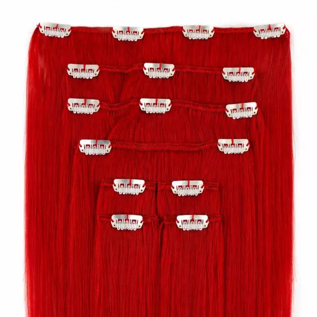 Clip-In Hair Extension 50cm / 100g Color RED#