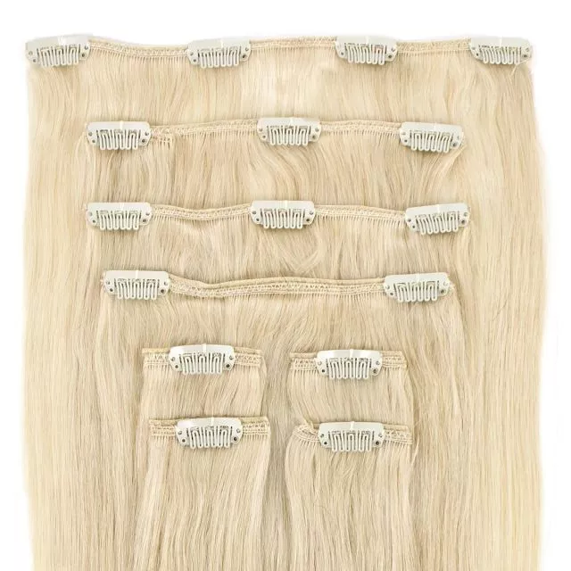 Clip-In Hair Extension 40cm / 100g Color Whiteblond#
