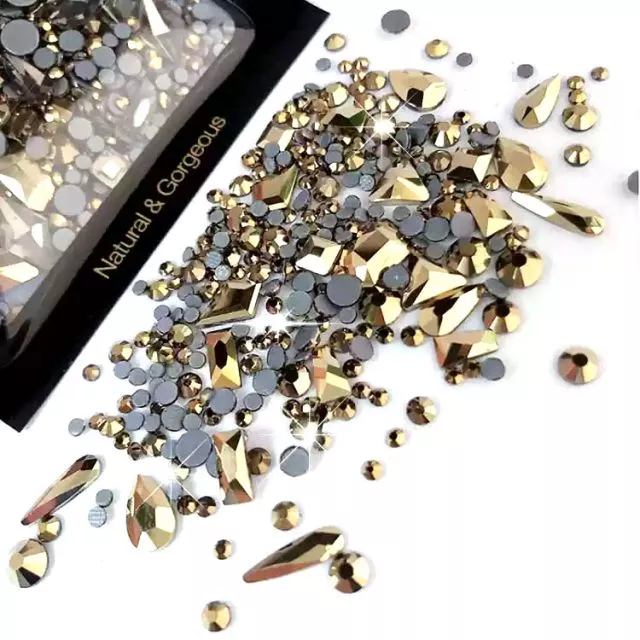 Nailart Diamonds 170pcs / Gold