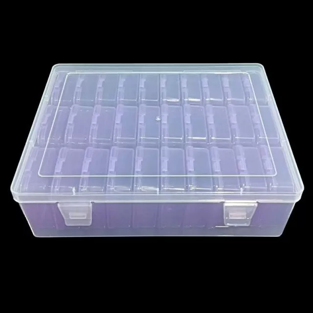 Storage Box and 30 Small Boxes Purple