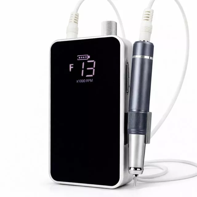 Rechargeable and Portable Nail Drill 40,000 rpm Grey