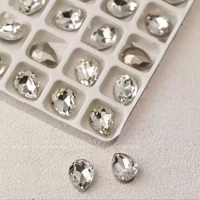 Nail Diamond Water Drop 6 x 8mm 5pcs