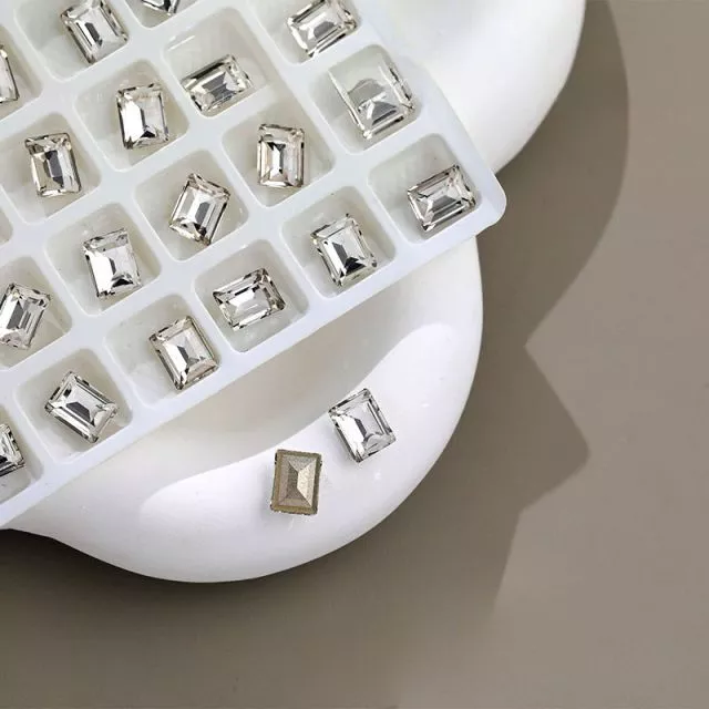 Nailart Diamond Square #03 6mm x 8mm 5pcs