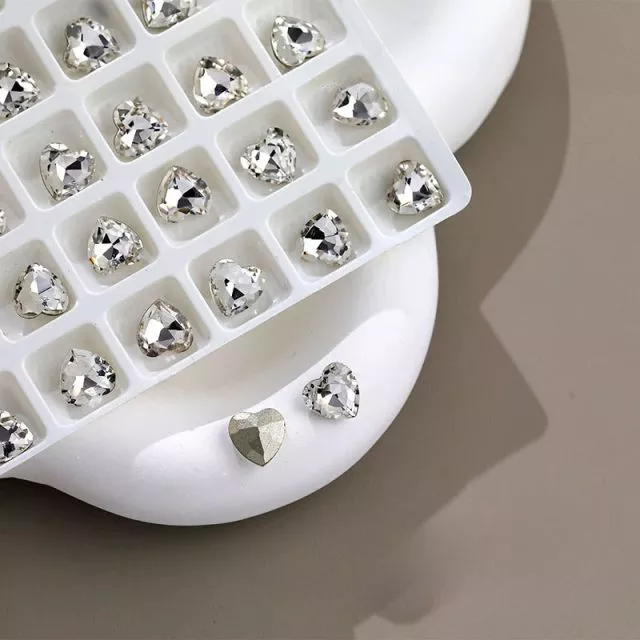 Nailart Diamond Heart #05 8mm 5pcs