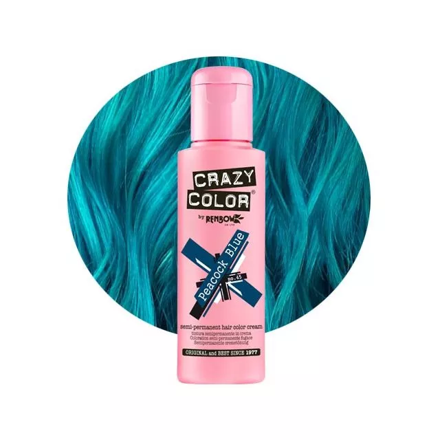 Crazy Color Peacock Blue #45