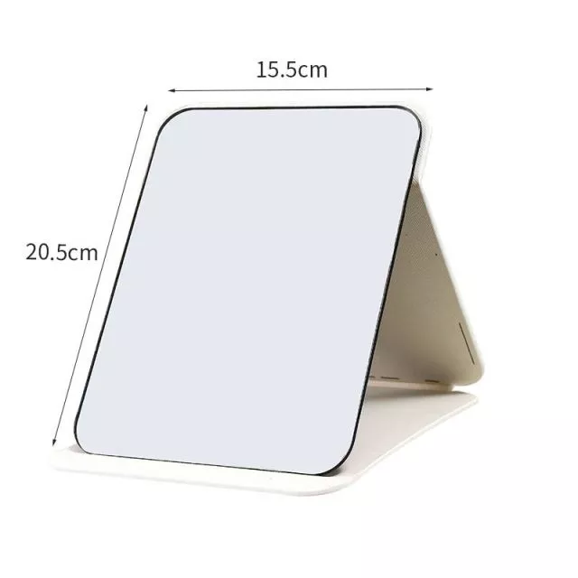 Foldable Makeup Mirror White 20.5cm x 15.5cm