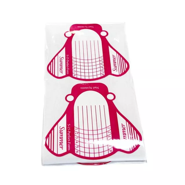 Nail Forms Pink 50kpl